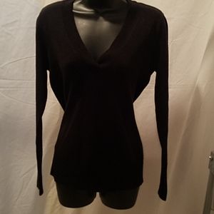 Black V Neck Sweater Size Small